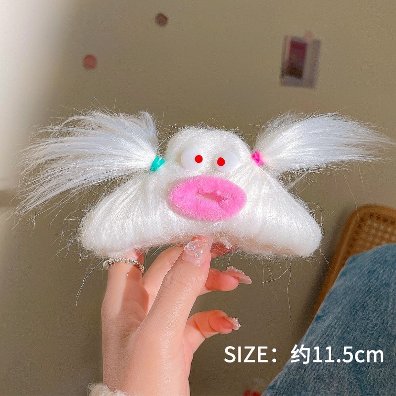 Ahellogirl Kẹp Tóc Hình Búp Bê dopamine Hoạt Hình Vui Nhộn Phong Cách Hàn Quốc Cho Nữ