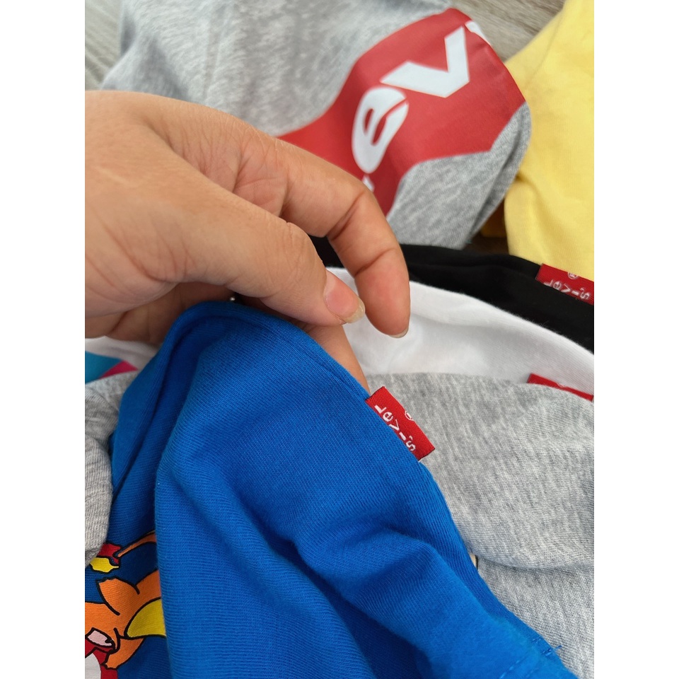 Áo thun L hoạt hình vui nhộn cho bé