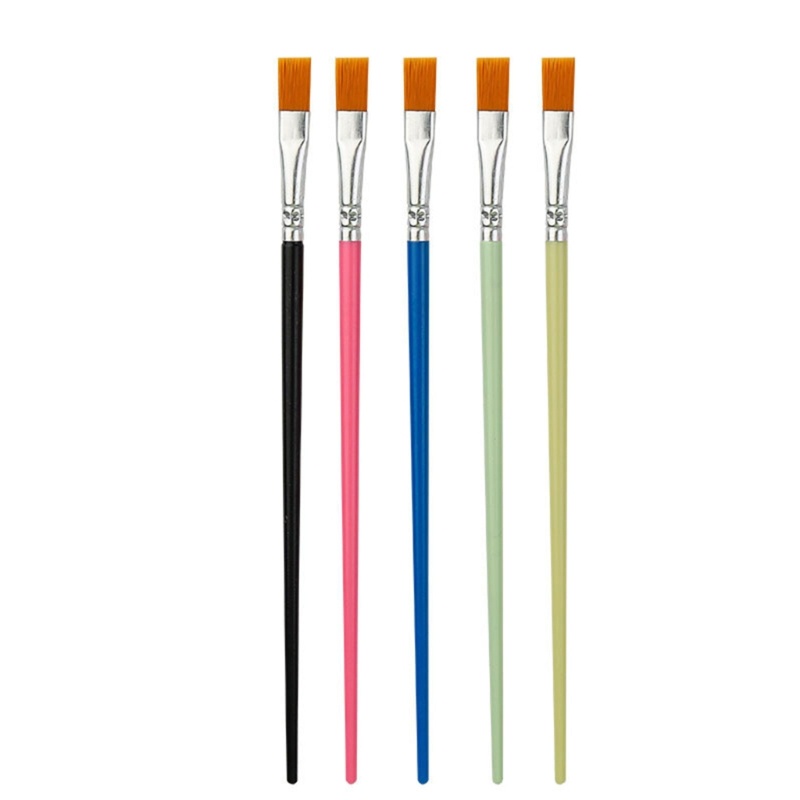 Va Set 10 Cọ Vẽ Tranh Đầu Tròn Bằng nylon Cho Màu Nước acrylic