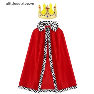 Alittlesetrtop Áo Choàng Hóa Trang Hoàng Tử Vương Miện Hoàng Tử Cho Bé Dịp halloween