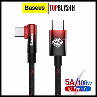 Dây cáp sạc nhanh baseus 5a/100w mvp 2 usb c sang type-c