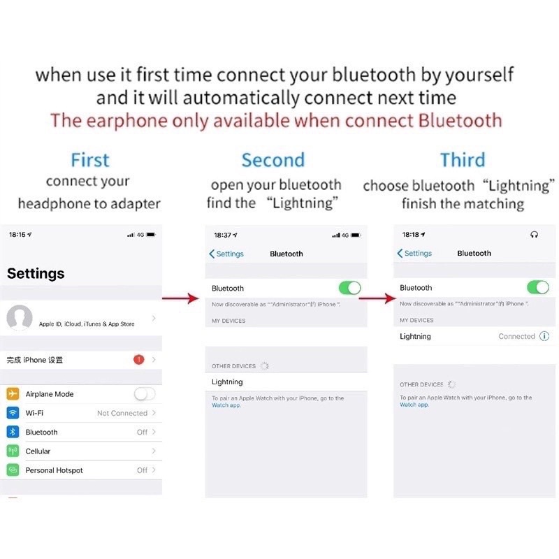 Tai Nghe Chân Dẹt Hiển Thị Cửa Sổ Cho 7/8/7Plus/8Plus/X/Xs/Xsmax/11/11Promax/12/12Promax13/13proMax/14/14Promax