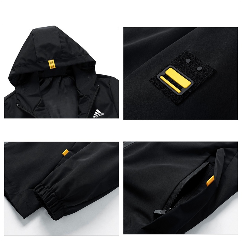 Áo Khoác Thể Thao adidas Có Mũ Trùm Tiện Lợi Dành Cho Nam / Size 45-100kg