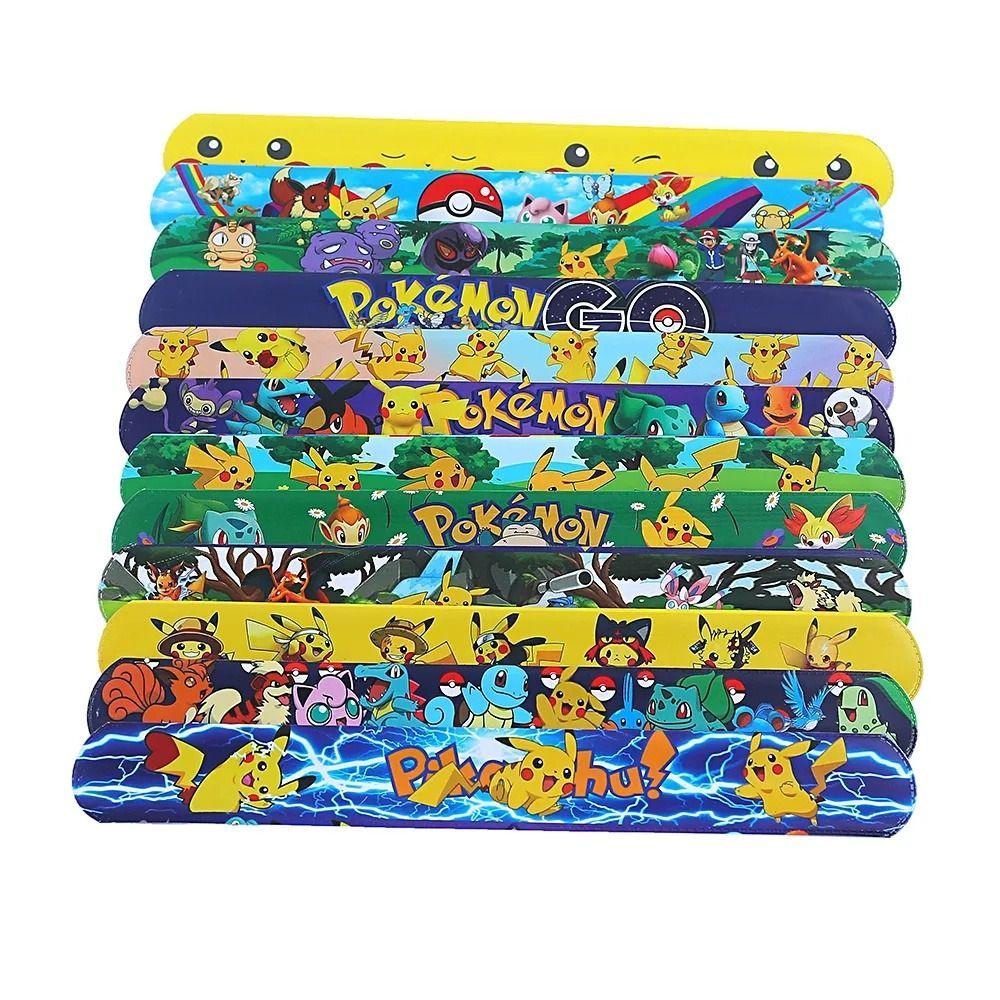 Mluck snap Vòng Đeo Tay Đồ Chơi Hoạt Hình pikachu Vòng Nhẫn Đeo Tay eevee mewtwo Cho Bé Trai Bé Gái