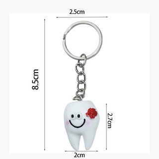 Set 10 Móc Khóa Hình Chiếc Răng Dễ Thương