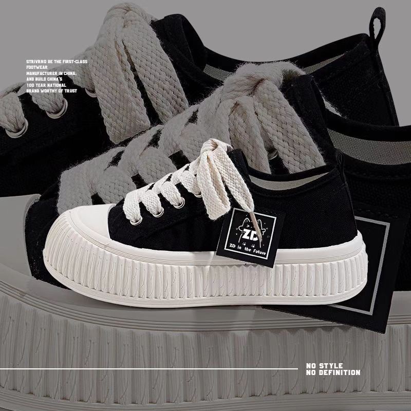 Clemine Giày Thể Thao Vải Bạt Đế Dày Thời Trang Hàn Cho Nữ