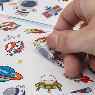 Sticker Dán Cốc Chống Thấm Nước Họa Tiết Phi Hành Gia Hoạt Hình Dễ Thương