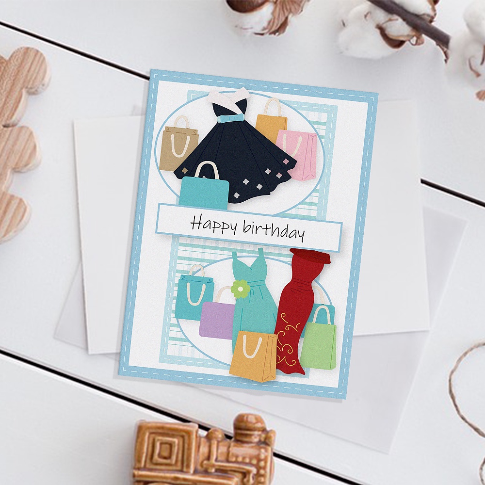 1 Khuôn Cắt Giấy / album Ảnh diy Bằng Thép carbon 120x99x0.8mm