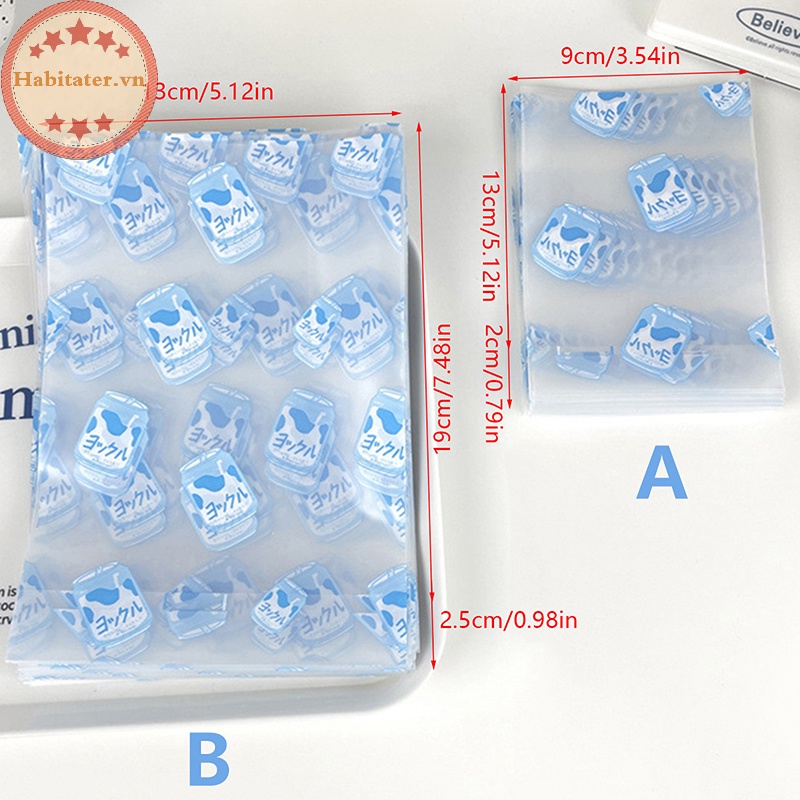 Set 10 Túi Đựng Thẻ / Bánh Kẹo / Quà Tặng In Họa Tiết Hoạt Hình Dễ Thương diy vn