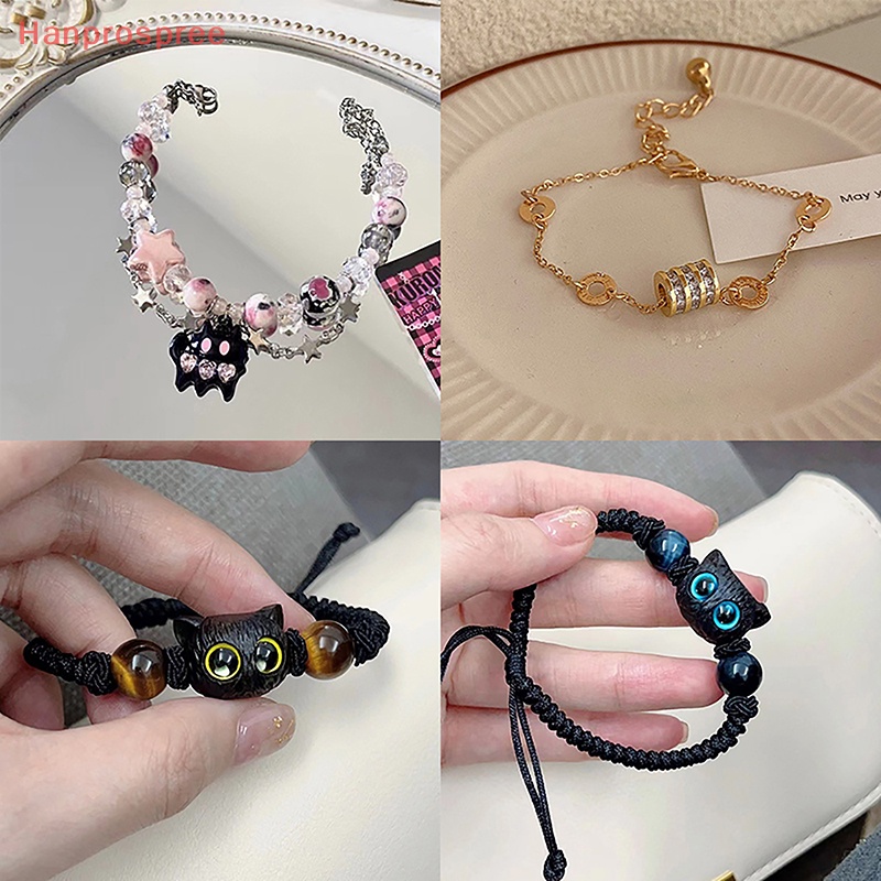 Hanprospree > Vòng Tay Chuỗi Hạt Pha Lê zircon Ngọc Trai Phong Cách harajuku vintage Thời Trang Quyến Rũ Làm Quà Tặng Trang Sức Cho Nữ well