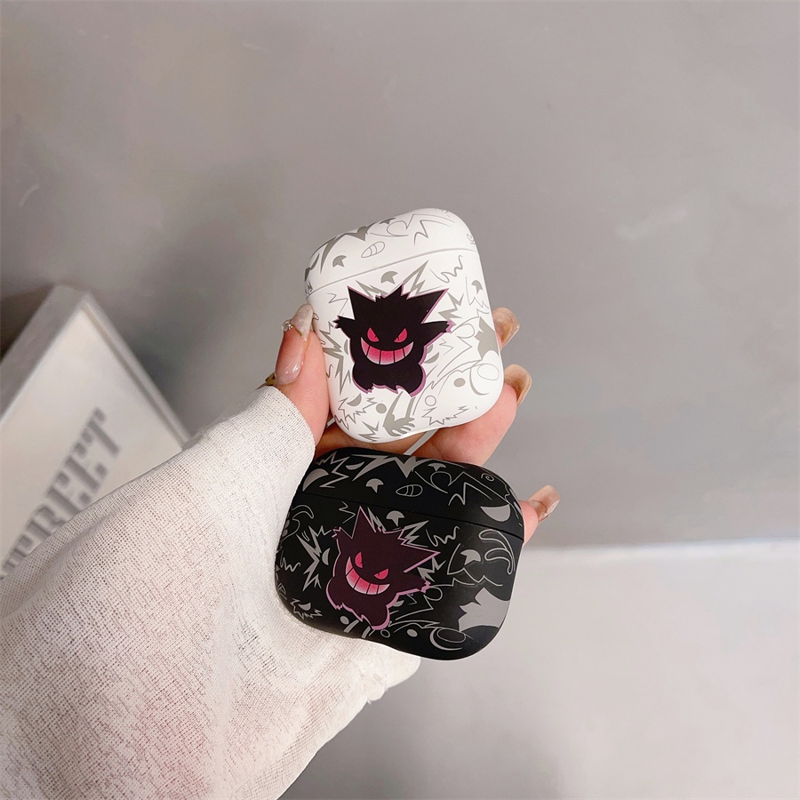 Vỏ Bảo Vệ Hộp Sạc Tai Nghe Airpods pro2 Airpods pro Airpods3 gen3 Airpods2 Bằng Silicon Họa Tiết Hoạt Hình pokemon Gengar Dễ Thương Ốp