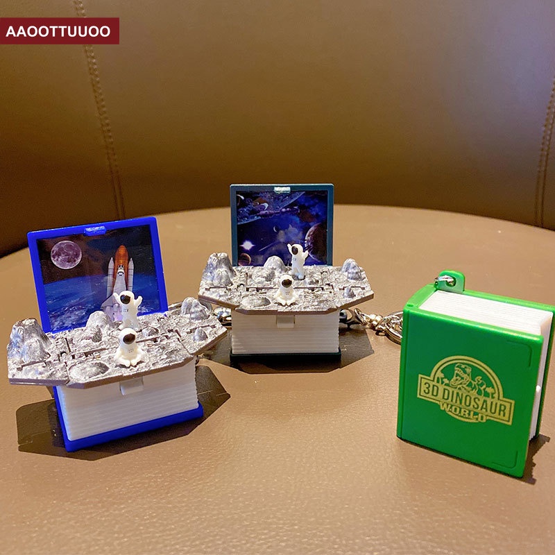 Móc Khóa Hình Quyển Sách Ma Thuật 3d Dễ Thương