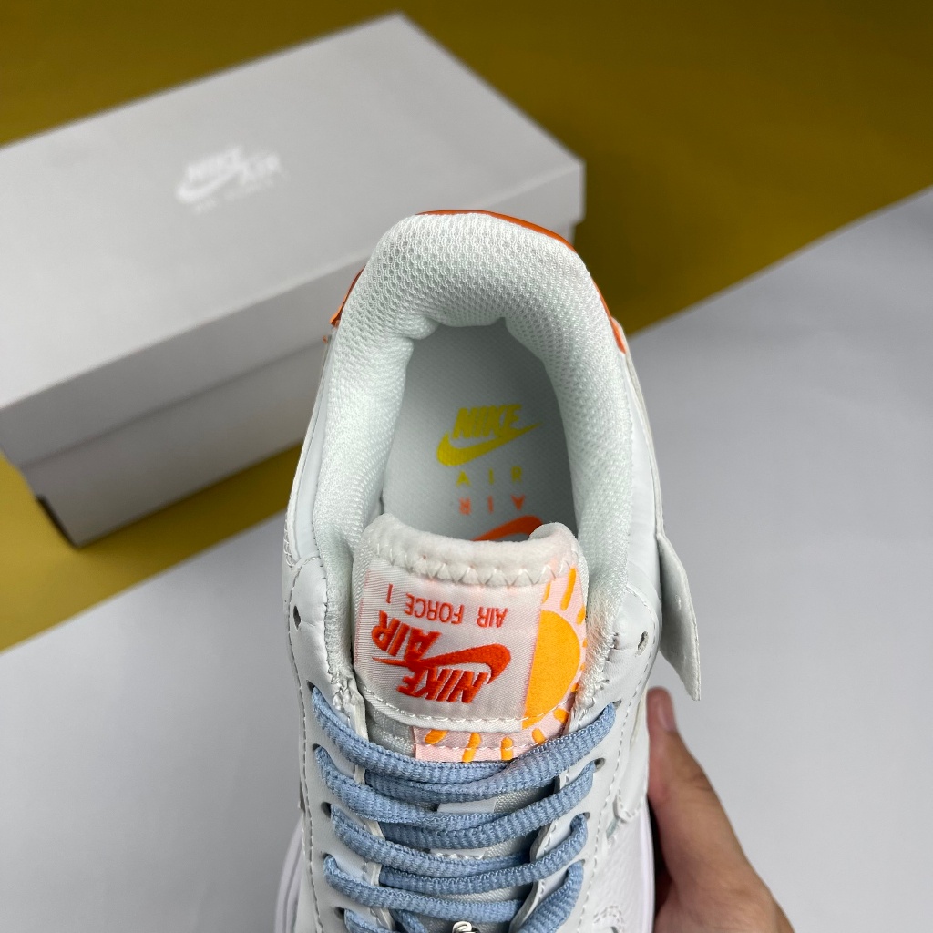 Giày AF1 Shadow Be Kind, AF1 Shadow Trắng Móc Xanh Trắng - Than.Shoes