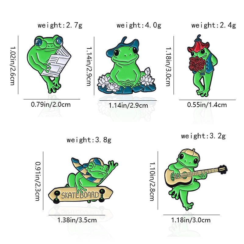 Dễ Thương Ghim Cài Áo Hình Chú Ếch Đáng Yêu