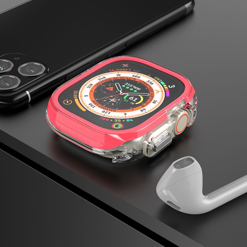 Cnagain Ốp Bảo Vệ Bằng Silicon Mềm Chống Rơi Cho apple watch ultra se series 9 / 8 / 7 / 6 / 5 / 4 49mm 45mm 41mm 44mm