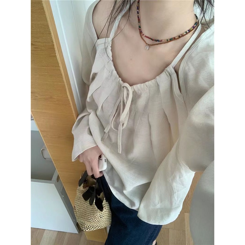 Áo Sơ Mi Tay Dài Chống Nắng Mùa Hè Phong Cách Hàn Quốc Thiết Kế Mới 2023