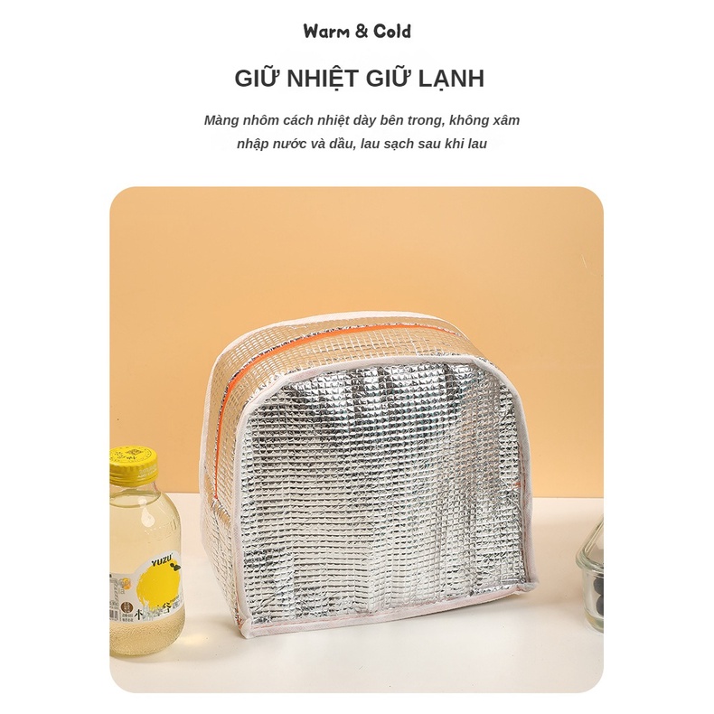 Mới Túi Đựng Hộp Cơm Trưa In Hoạt Hình 3d Dễ Thương
