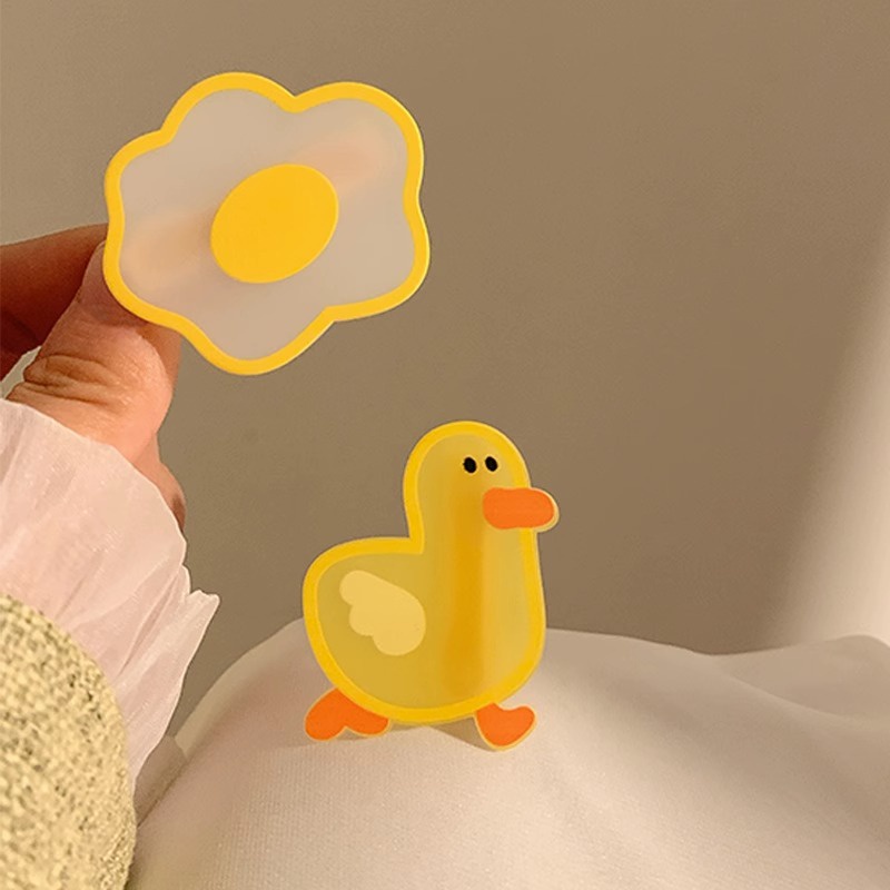 Kẹp Tóc Hình Chú Vịt Vàng Hoạt Hình Dễ Thương Phong Cách Hàn Quốc Cho Nữ