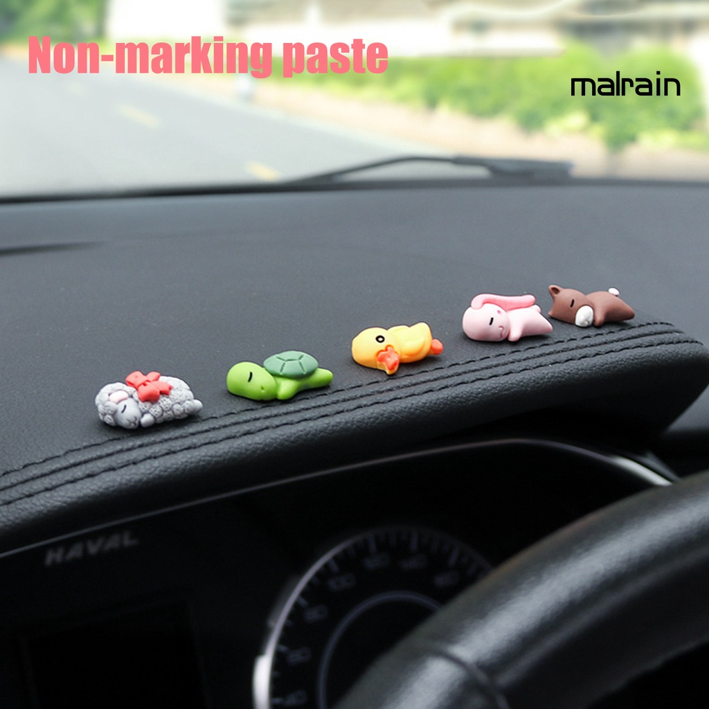 Đồ Trang Trí Xe Hơi Hình Động Vật Dễ Thương Bằng Nhựa resin Không Để Lại Dấu Vết