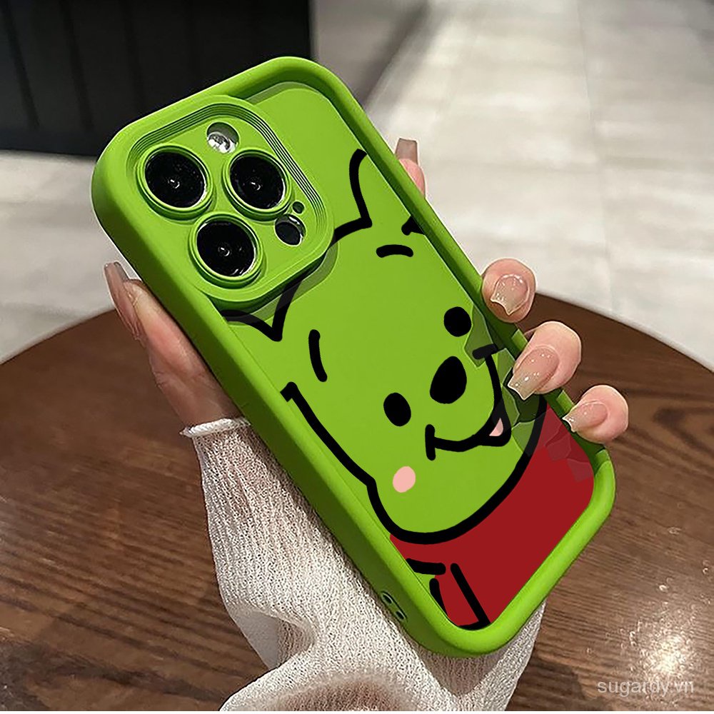 Dễ Thương Ốp Điện Thoại Hình winnie the pooh Cho iphone 15promax 15pro 14promax 13promax 15 14 13 12 11Promax xr Xsmax 14plus 15plus 7 8 plus