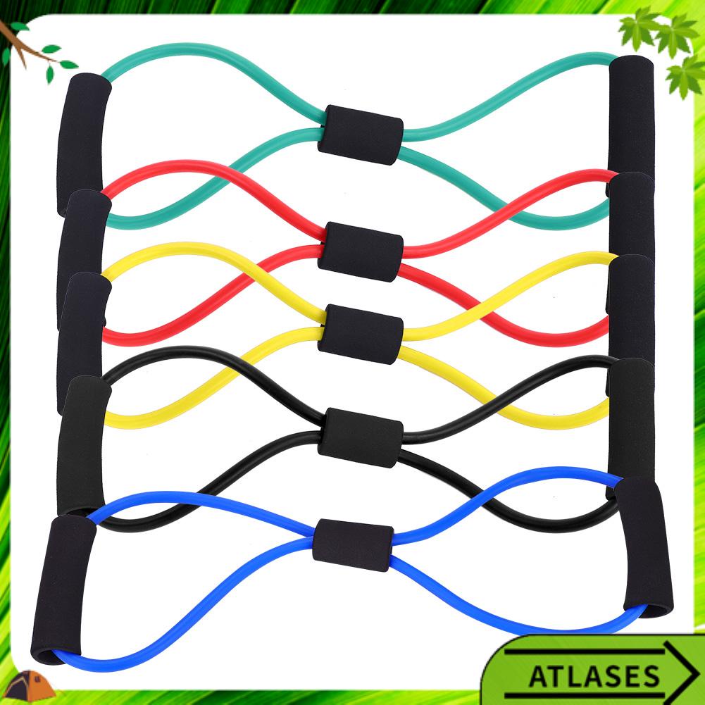 Atlases Dây cao su đàn hồi kháng lực Huấn luyện dây tập thể dục Bài cho phòng Yoga