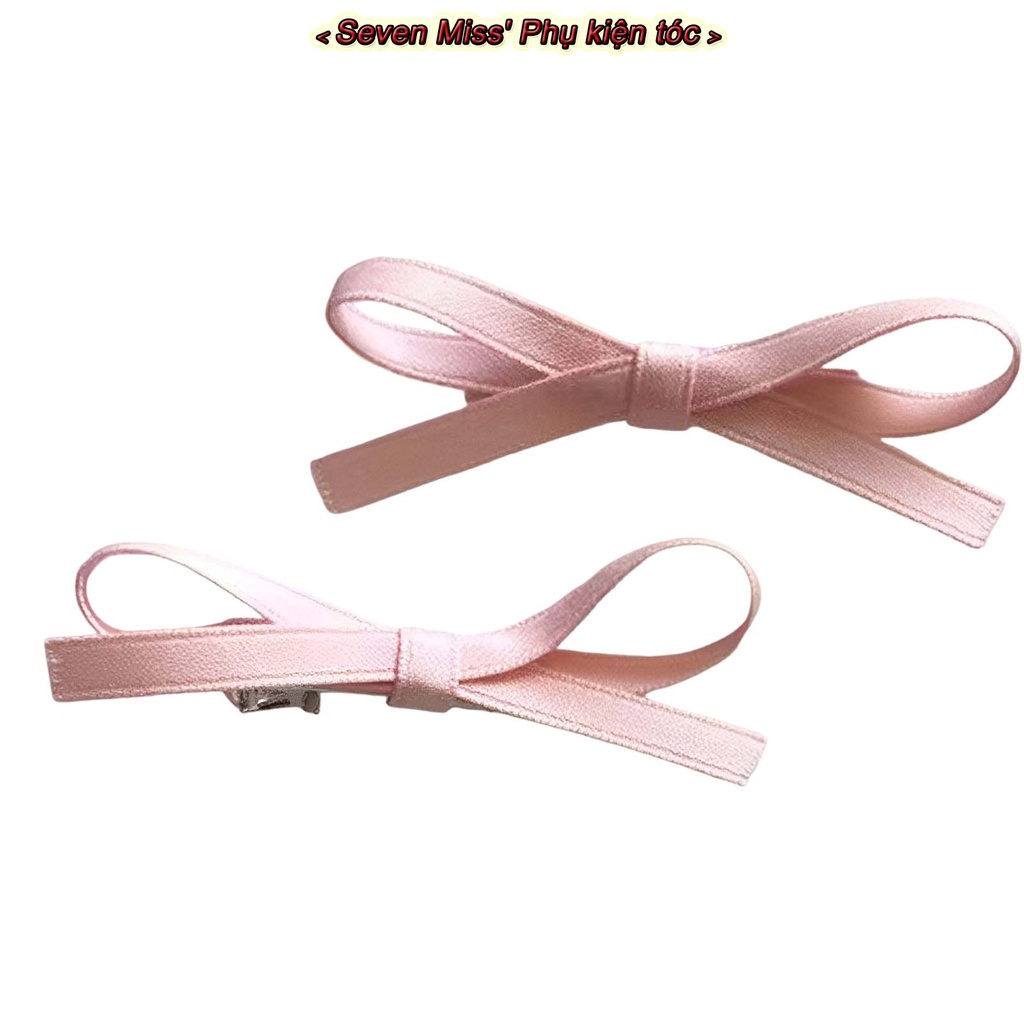 Kẹp Tóc Nơ Ruy Băng Ngọt Ngào Cho Nữ