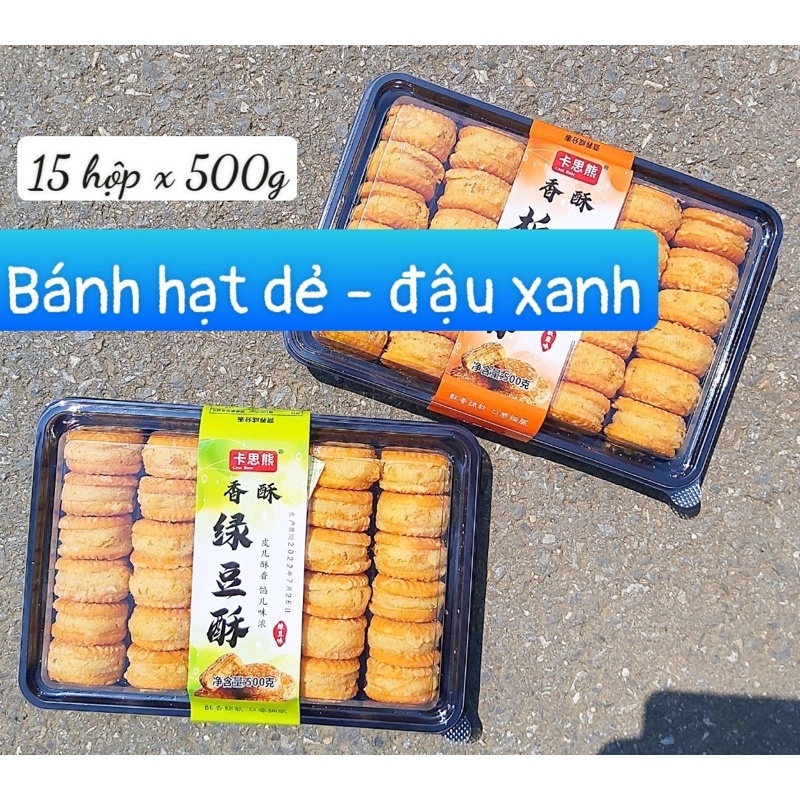 1khay bánh hạt dẻ mật ong, đậu xanh 500gam