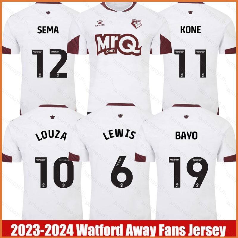 Fb 2023-2024 watford away jersey lewis sema Louisa kone bayo Thể Thao Khiên plus size