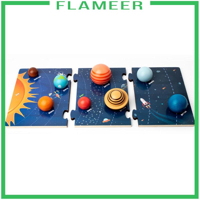 Đồ Chơi Lắp Ráp Hệ Mặt Trời Bằng Gỗ Hình Hành Tinh Không Gian Vũ Trụ Cho Trẻ Em