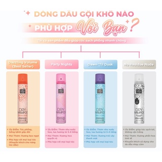 Dầu gội khô girlz only dry shampoo no residue nude sạch siêu nhanh Healthy Care Extate Official Mall