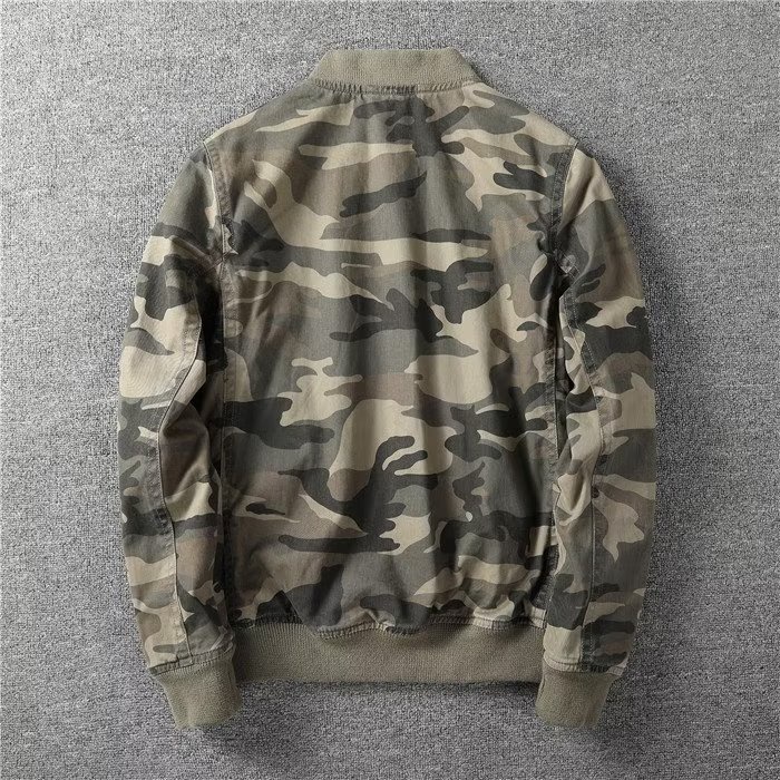 Áo Khoác bomber Họa Tiết Rằn Ri Phong Cách Âu Mỹ Cá Tính Cho Nam