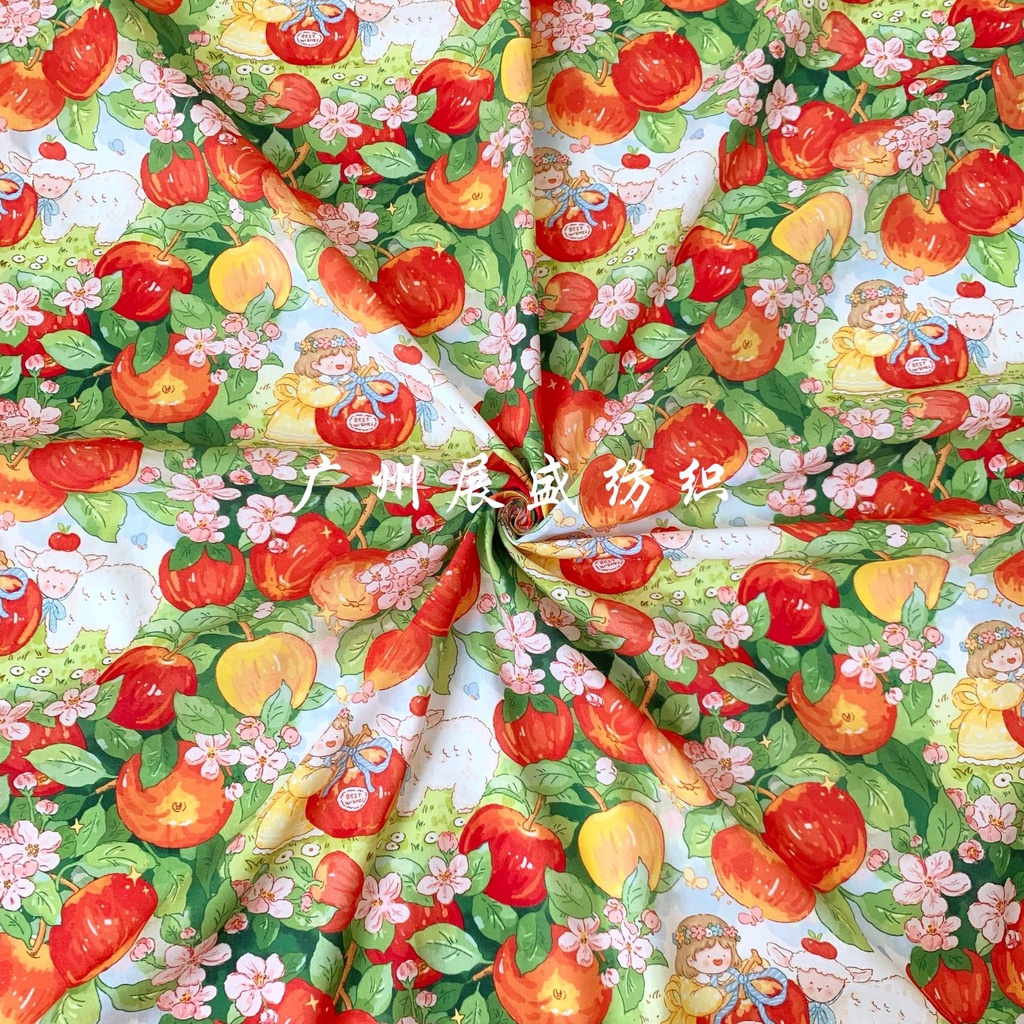 Vải cotton In Họa Tiết Động Vật Dễ Thương Dùng May Quần Áo / Túi Xách diy