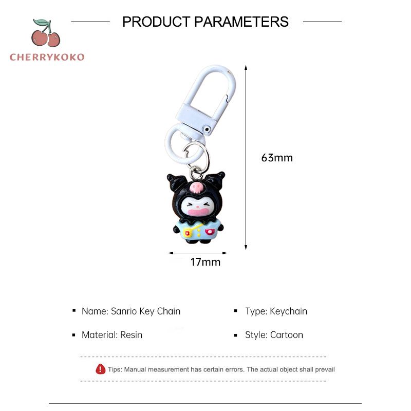 🍒🍒Cherrykoko Móc Chìa Khóa Hình Mèo Sanrio My Melody Kitty Dễ Thương Mới