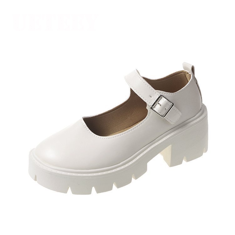 UETEEY giày búp bê Mary Jane Lolita Đế da mềm đế êm thời trang B94F0PM 40Z231007