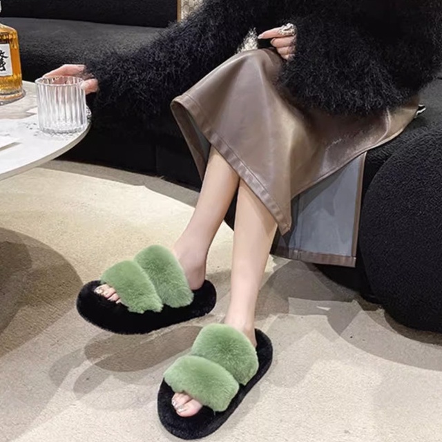 Dép Bông Đi Trong Nhà Đế Dày Thời Trang Xuân Thu 2023 Phong Cách Mới Cho Nữ