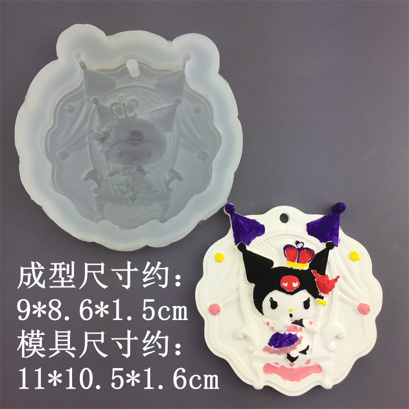 Hoạt Hình Khuôn Silicon Làm Mặt Dây Chuyền Hình Búp Bê Xinh Xắn