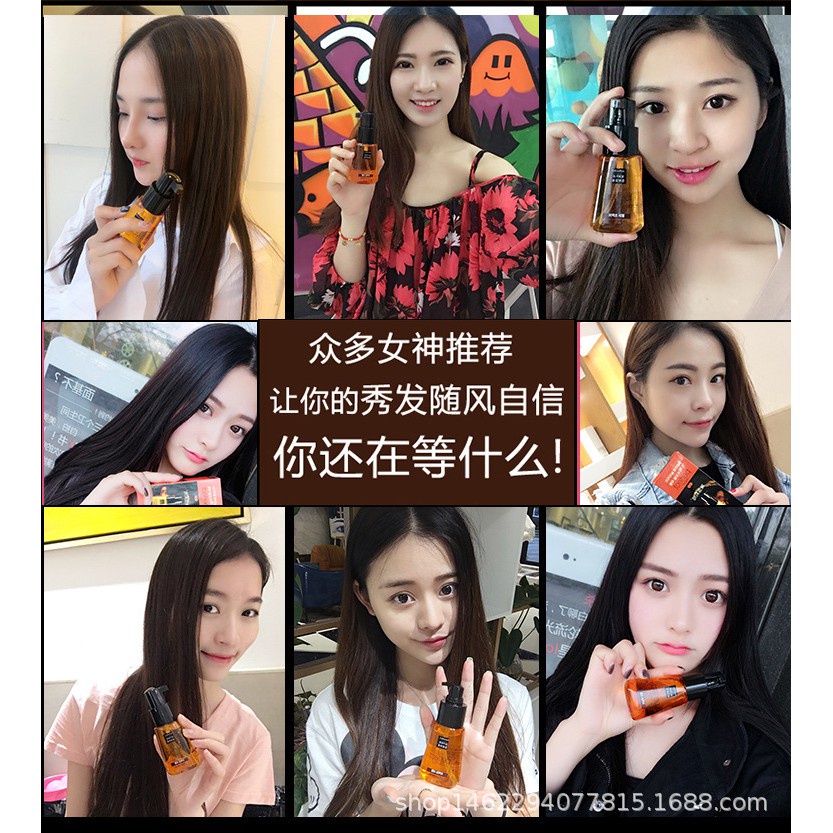 SALE SỐC COMBO 2 CHATinh dầu dưỡng tóc uốn, dưỡng tóc khô xơ, tóc nhuộm giúp giữ nếp, tạo nếp tóc mềm mượt, phục hồi TÓC