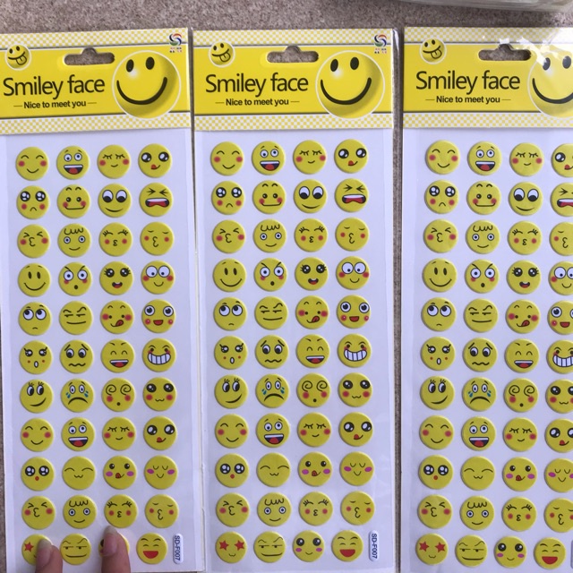 1 miếng sticker icon cảm xúc