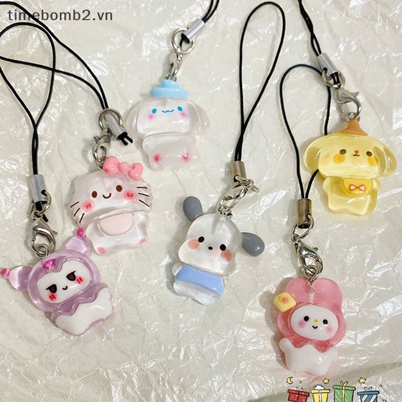 Dây Đeo Điện Thoại / Ba Lô / Móc Khóa Đồ Chơi Hình Búp Bê sanrio kuromi my melody cinnamoroll Xinh Đẹp Thích Hợp Làm Quà Tặng Cho Bạn Gái ~