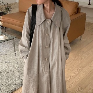 Đầm Sơ Mi Nữ Tay Dài Dáng Rộng Phong Cách Hàn Quốc