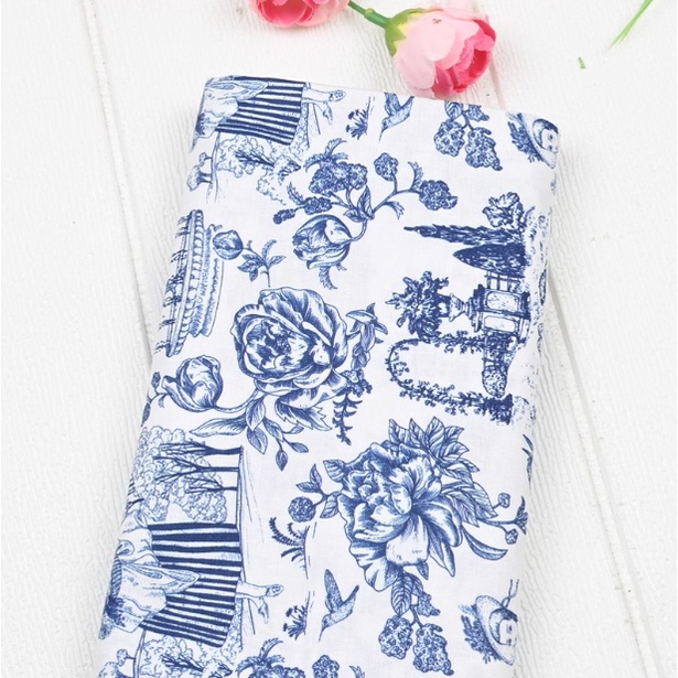 Vintage floral rose woman in patchwork vải may phụ kiện thủ công vải cotton cho vật liệu tự làm dệt