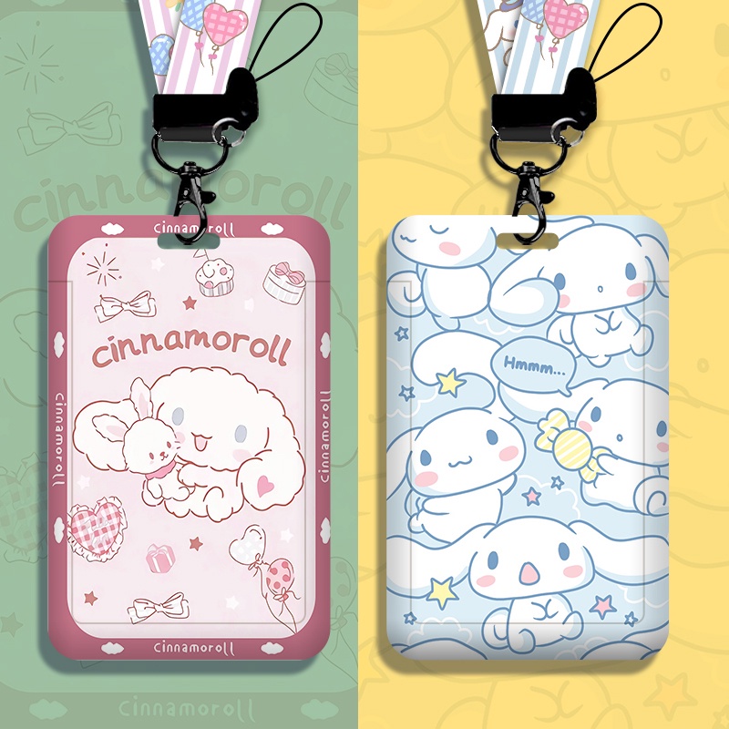 Túi Đựng Thẻ id / Thẻ id Họa Tiết Hoạt Hình Chó cinnamon Chống Thấm Nước Kèm Móc Khóa Giá Đỡ