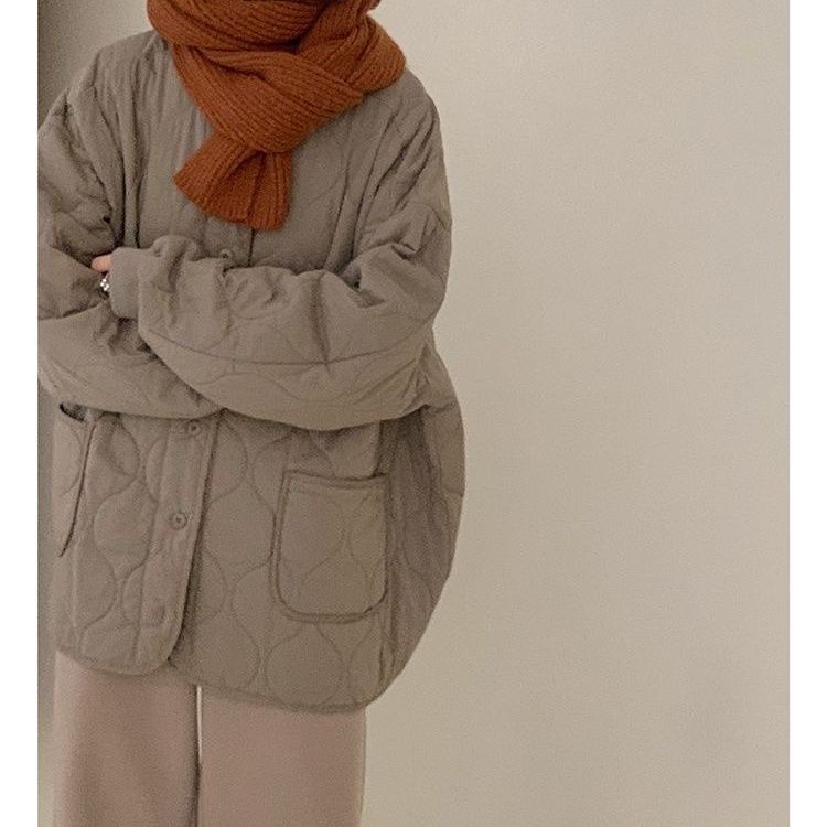 Áo Khoác Dáng Rộng Màu Trơn Thiết Kế Mới Thời Trang Mùa Đông Theo Phong Cách