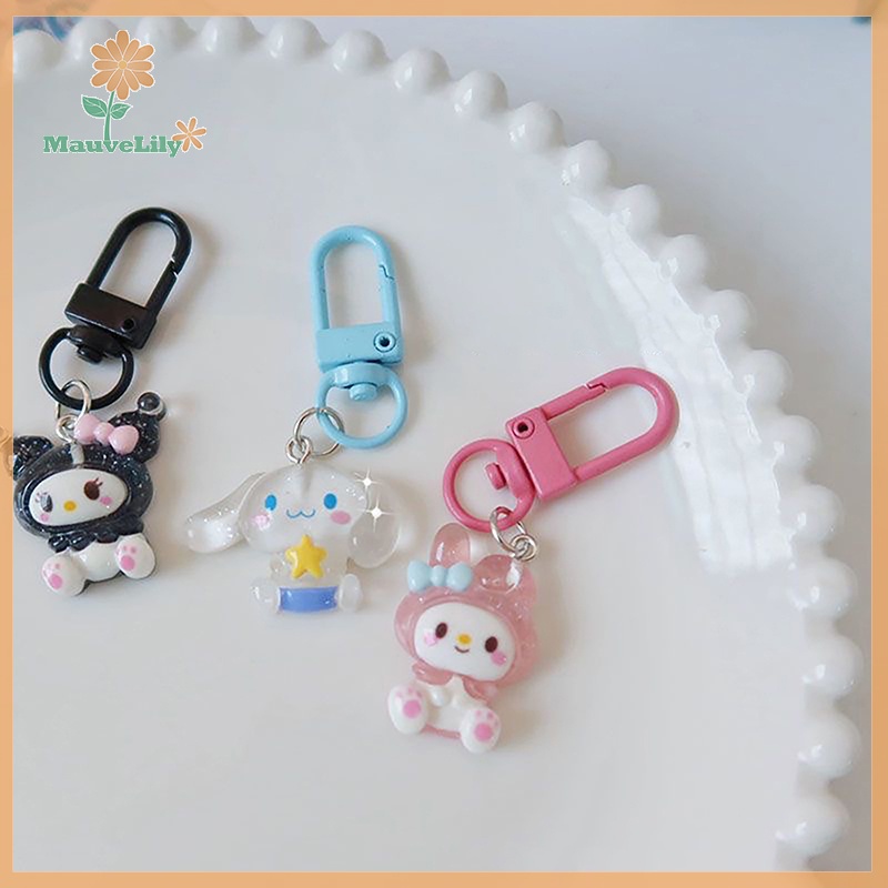 Lily sanrio Móc Chìa Khóa Xe Hơi Họa Tiết Hoạt Hình my melody Dễ Thương