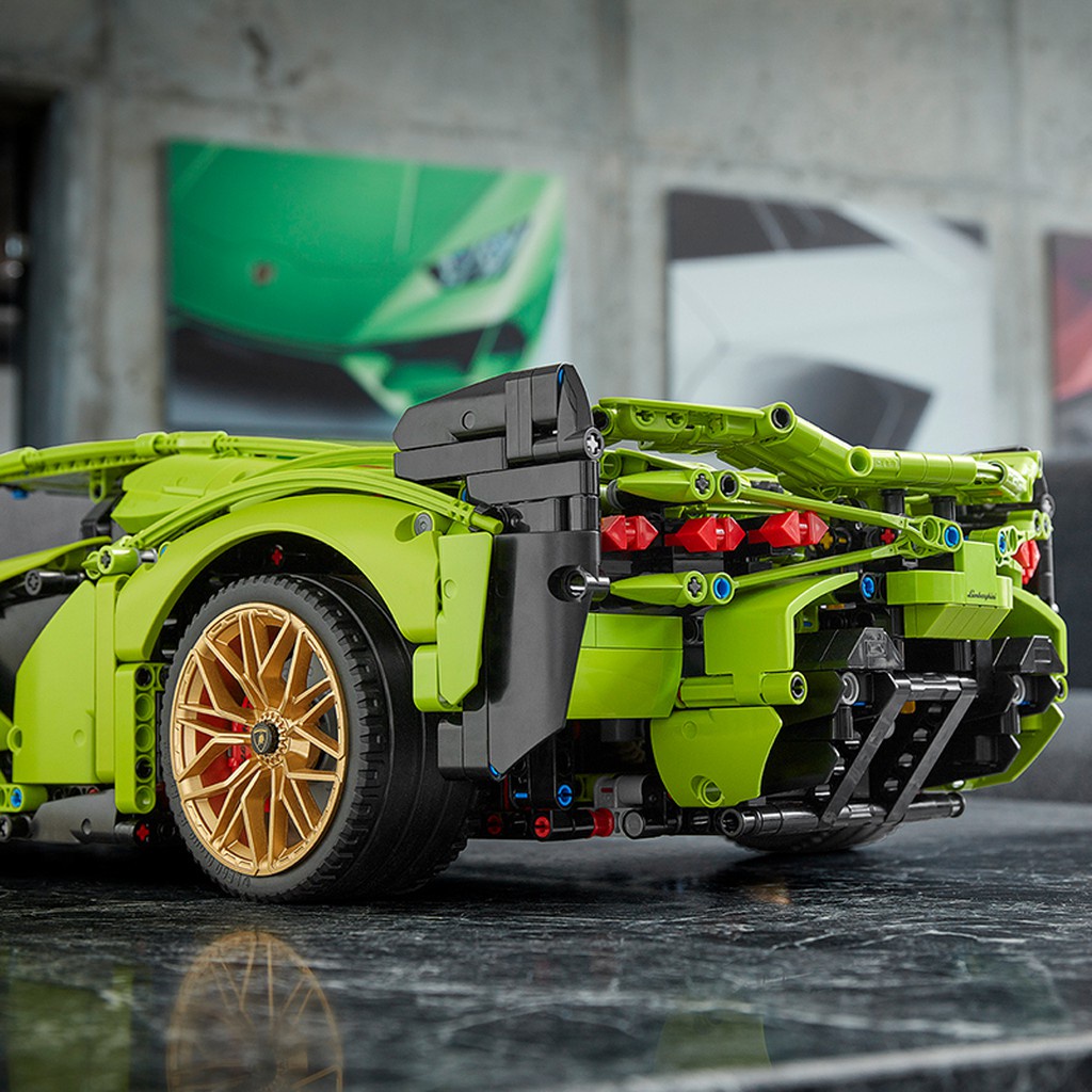 Xả kho Đồ Chơi Lắp Ráp LEGO TECHNIC Siêu Xe Lamborghini Sian FKP 37 42115 Cho Bé Trên 12 Tuổi tặng kèm xe