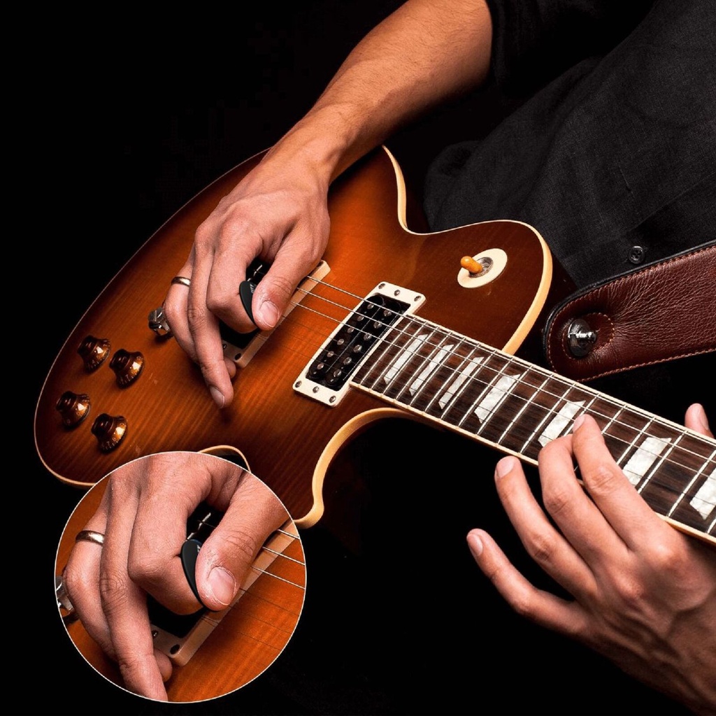Harley Davidson Set 6 Miếng Gảy Đàn guitar 3 Phím Dày Khác Nhau Thích Hợp Với guitar / ukulele / V.V.
