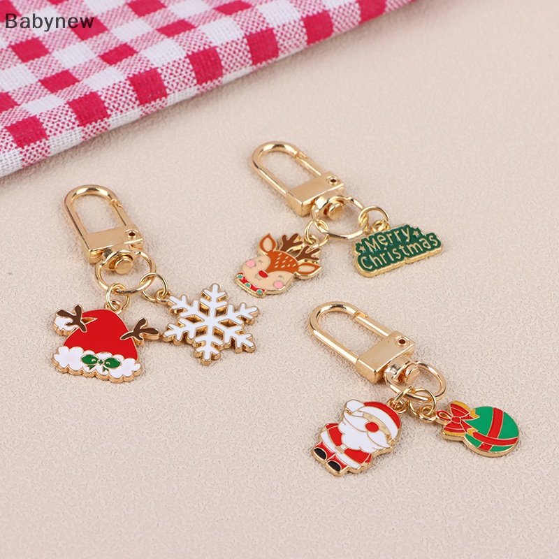 Móc Khóa Hình Ông Già Noel Tuần Lộc Bông Tuyết Tuần Lộc Giáng Sinh Dễ Thương Vui Nhộn Làm Quà Tặng Cho Bạn Bè