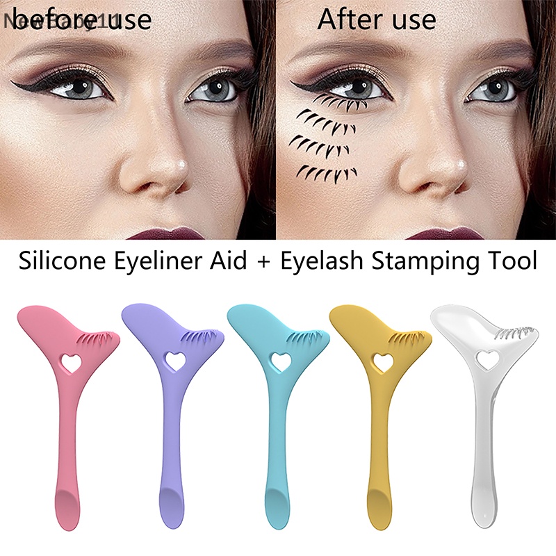 Bút Kẻ Mắt Kiêm Con Dấu Trang Điểm Lông Mi Tự Nhiên Bằng silicone Dành Cho Người Mới Bắt Đầu