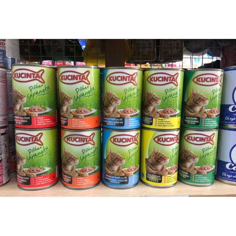 Pate KUCINTA 400g cho mèo con và mèo trưởng thành tươi ngon vị gà, cá ngừ đủ dưỡng chất - Thức ăn ướt cho mèo 150g