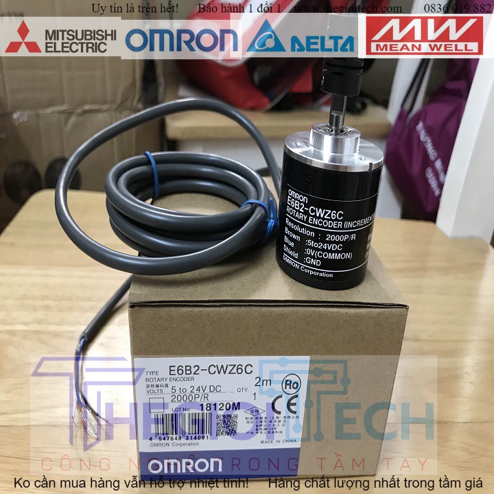 Bộ mã hóa vòng quay Encoder E6B2-CWZ6C 2000P/R
